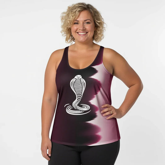 Cobra Naga - Plus Athlo Flex Tank sustainable fashion athleisure includes plus size activewear yoga clothes unique flare leggings shorts dresses one pieces travel wear for ladies