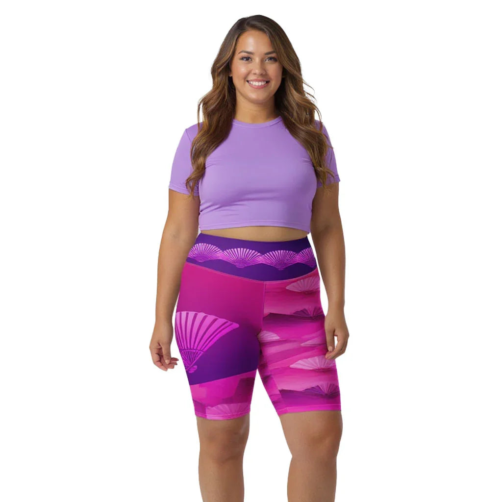 Soma - Plus Athlo Yoga Long Shorts sustainable fashion athleisure includes plus size activewear yoga clothes unique flare leggings shorts dresses one pieces travel wear for ladies