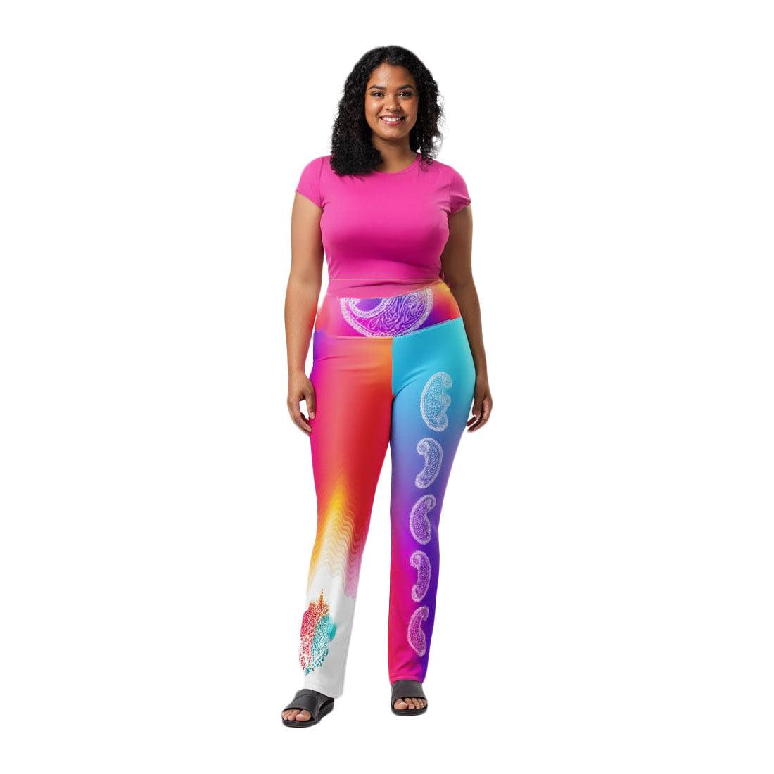 Girisha - Plus Athlo Bell Leggings sustainable fashion athleisure includes plus size activewear yoga clothes unique flare leggings shorts dresses one pieces travel wear for ladies