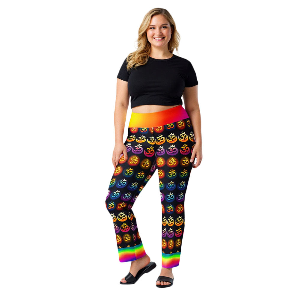 Lilani - Plus Athlo Bell Leggings best workout and yoga pants for women plus size affordable sustainable recycled unique cool funky leggings by Namaste Fashion