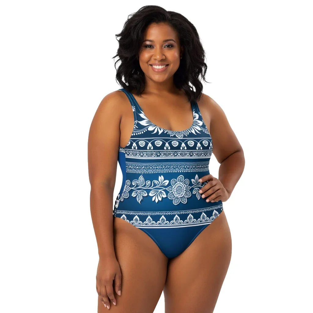 Temar Henna - Plus Athlo Swimsuit sustainable fashion athleisure includes plus size activewear yoga clothes unique flare leggings shorts dresses one pieces travel wear for ladies