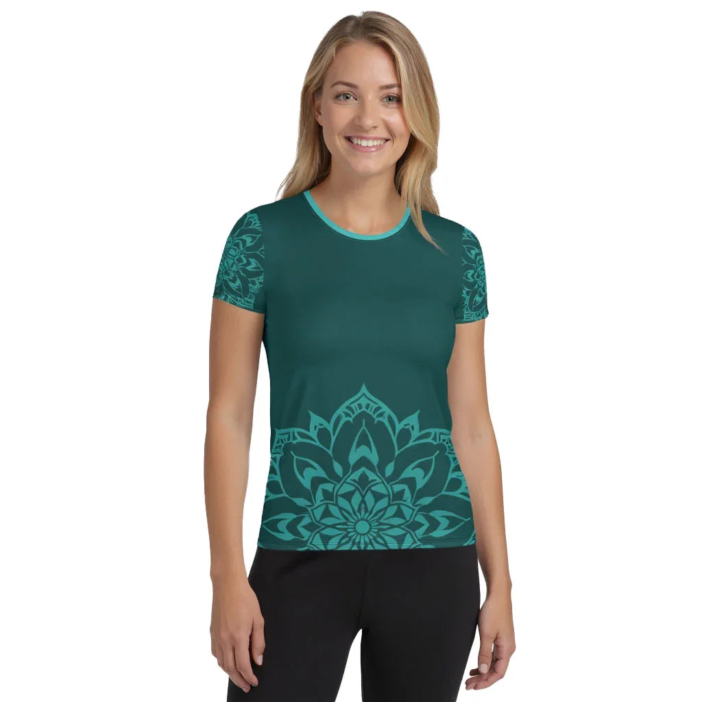 Mix Match - Green - Athlo Flex Shirt sustainable fashion athleisure includes plus size activewear yoga clothes unique flare leggings shorts dresses one pieces travel wear for ladies