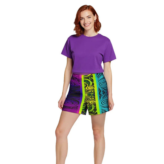 Imaya - Athlo Rec Shorts sustainable fashion athleisure includes plus size activewear yoga clothes unique flare leggings shorts dresses one pieces travel wear for ladies