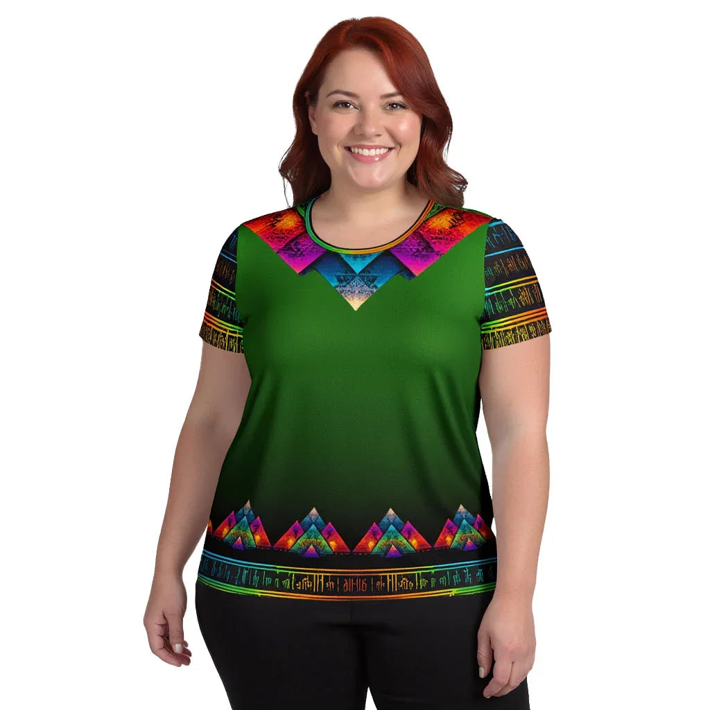 Arez - Plus Athlo Flex Shirt sustainable fashion athleisure includes plus size activewear yoga clothes unique flare leggings shorts dresses one pieces travel wear for ladies