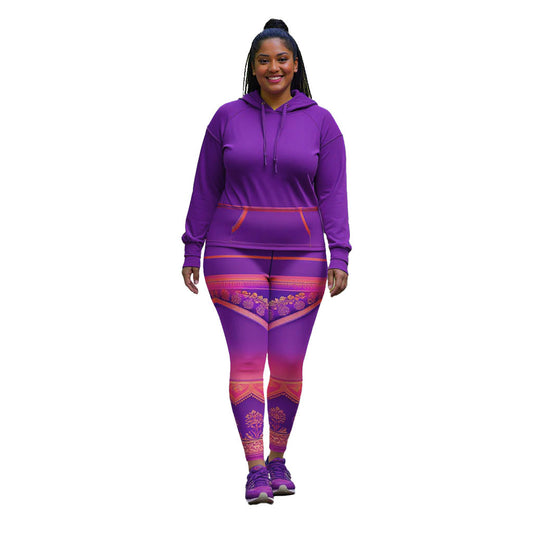 Ronish - Plus Athlo / Yoga Leggings best workout and yoga pants for women affordable sustainable recycled unique cool funky plus size leggings by Namaste Fashion