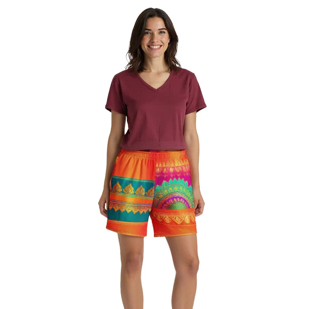 Aijya Sari - Athlo Rec Shorts sustainable fashion athleisure includes plus size activewear yoga clothes unique flare leggings shorts dresses one pieces travel wear for ladies