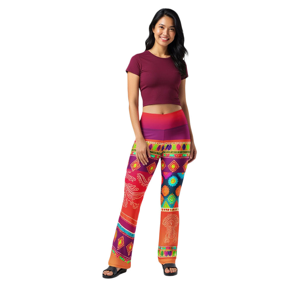 Talla - Athlo Bell Leggings best workout and yoga pants for women affordable sustainable recycled unique cool funky plus size leggings by Namaste Fashion