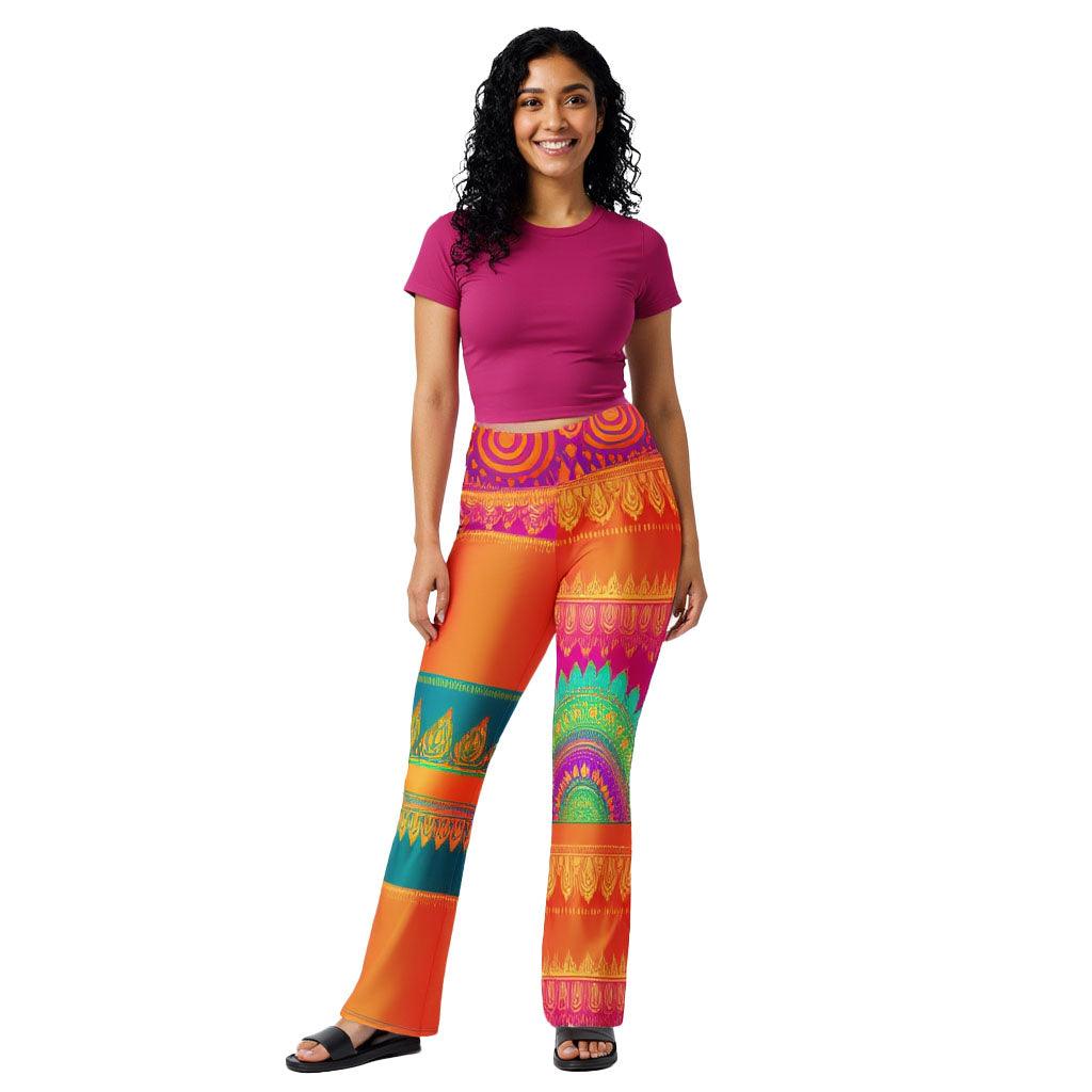 Aijya Sari - Athlo Bell Leggings sustainable fashion athleisure includes plus size activewear yoga clothes unique flare leggings shorts dresses one pieces travel wear for ladies
