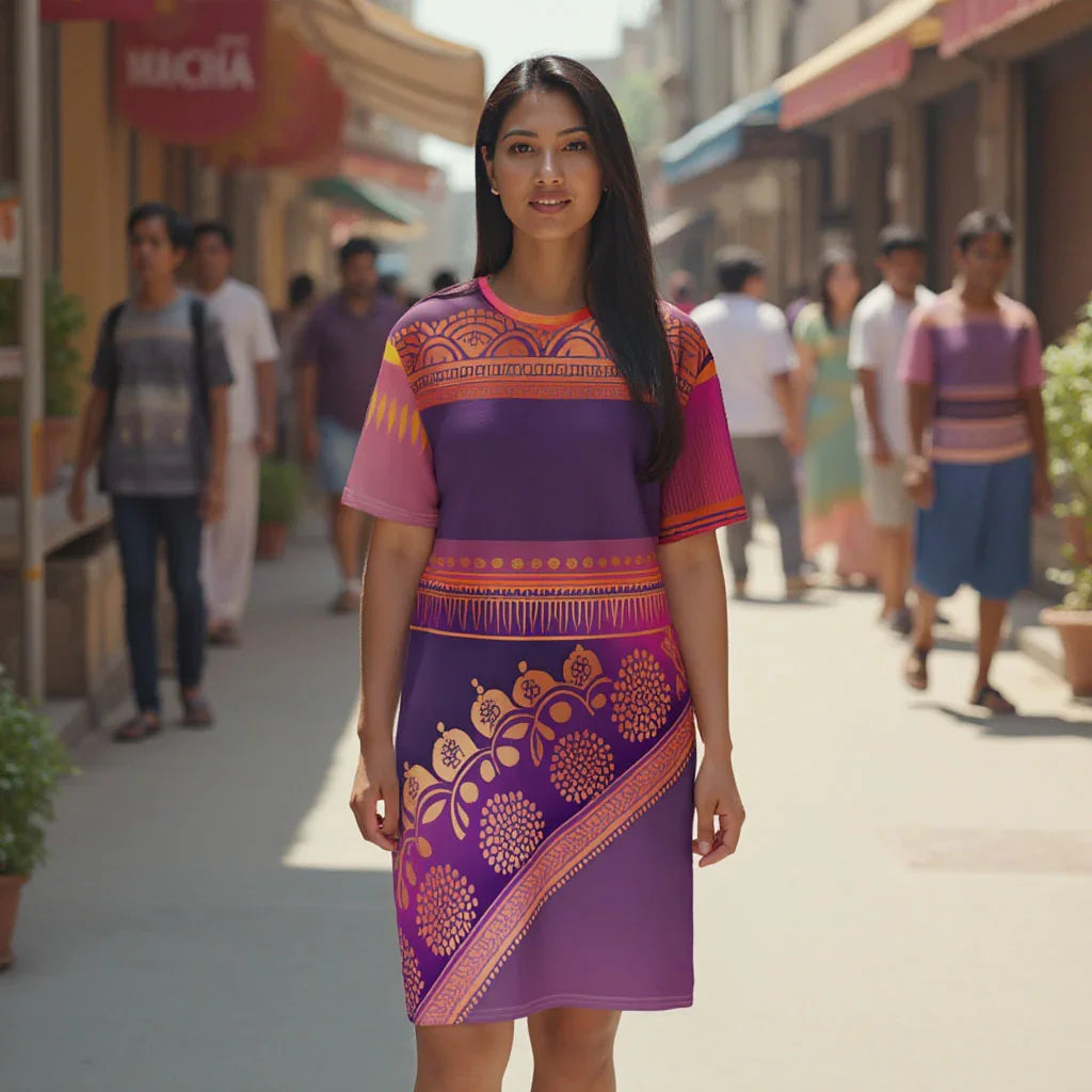 Ronish Sari - Athlo Straight Dress sustainable fashion athleisure includes plus size activewear yoga clothes unique flare leggings shorts dresses one pieces travel wear for ladies
