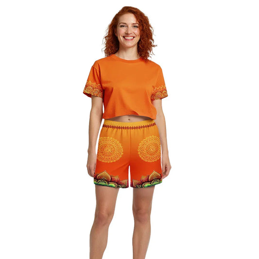 Pranika - Athlo Rec Shorts sustainable fashion athleisure includes plus size activewear yoga clothes unique flare leggings shorts dresses one pieces travel wear for ladies