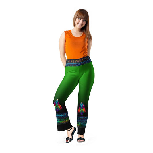 Arez - Plus Athlo Bell Leggings sustainable fashion athleisure includes plus size activewear yoga clothes unique flare leggings shorts dresses one pieces travel wear for ladies
