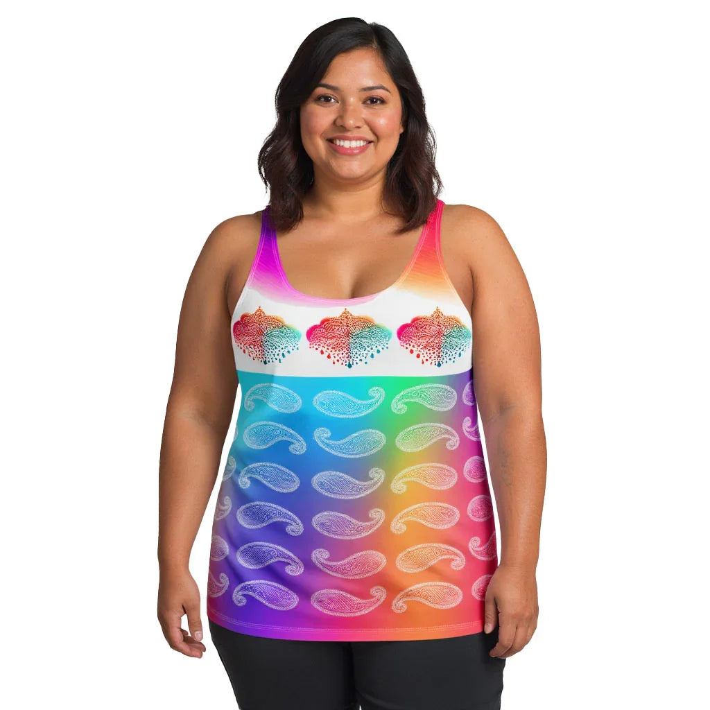 Girisha - Plus Athlo Flex Tank sustainable fashion athleisure includes plus size activewear yoga clothes unique flare leggings shorts dresses one pieces travel wear for ladies