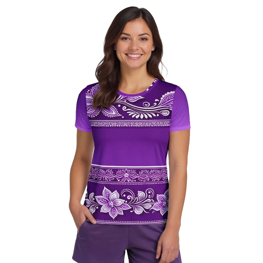 Sanavi Henna - Athlo Flex Shirt sustainable fashion athleisure includes plus size activewear yoga clothes unique flare leggings shorts dresses one pieces travel wear for ladies