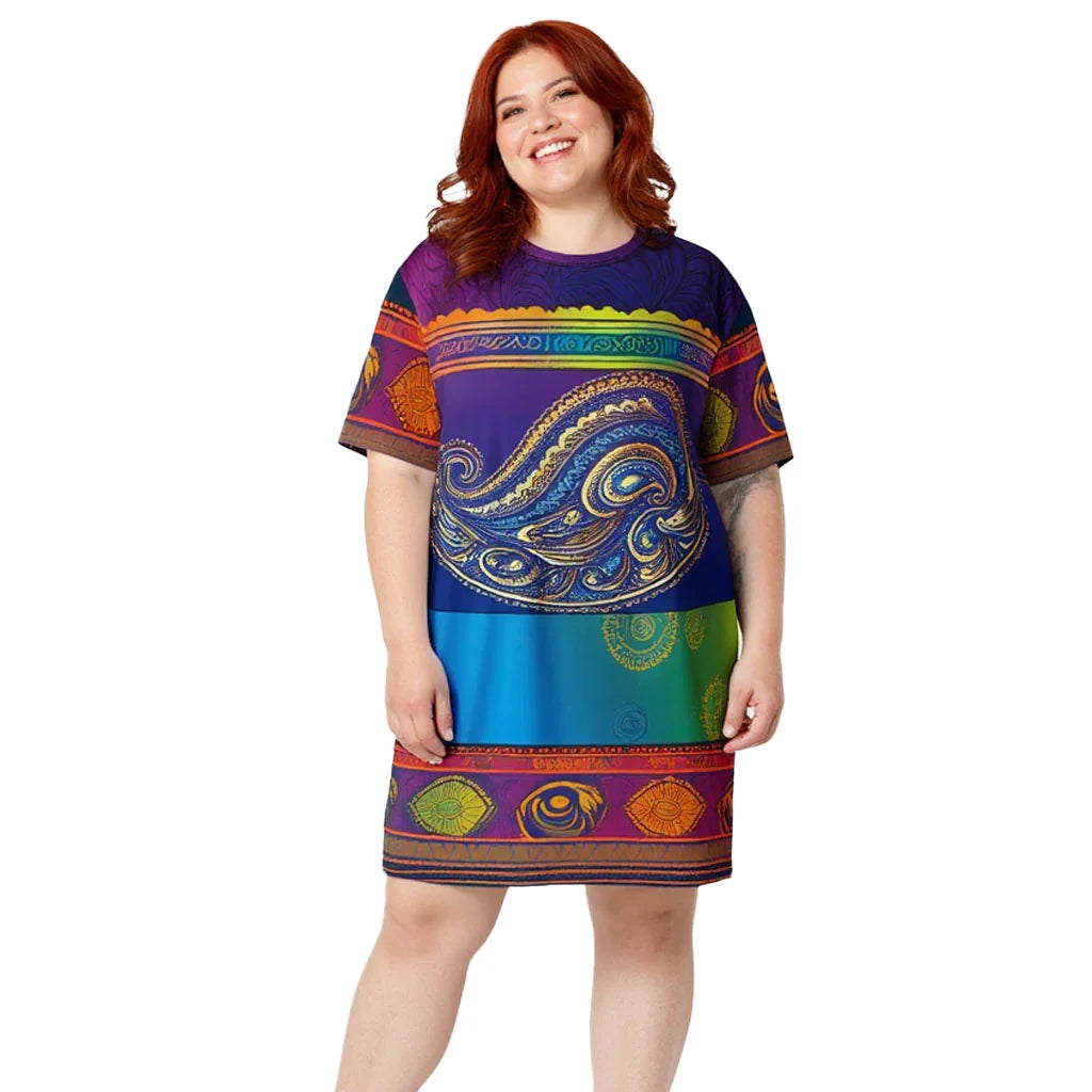 Suli - Plus Athlo Straight Dress sustainable fashion athleisure includes plus size activewear yoga clothes unique flare leggings shorts dresses one pieces travel wear for ladies