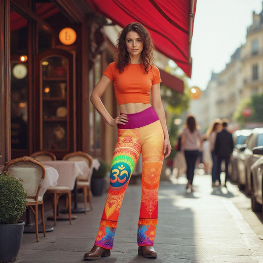 Srinithi - Athlo Bell Leggings sustainable fashion athleisure includes plus size activewear yoga clothes unique flare leggings shorts dresses one pieces travel wear for ladies