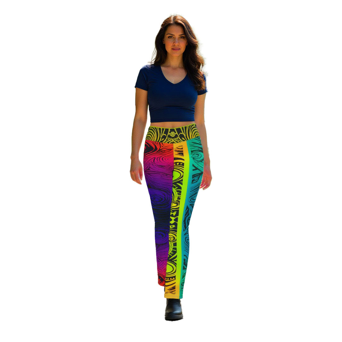 Imaya - Athlo BellLeggings best workout and yoga pants for women affordable sustainable recycled unique cool funky plus size leggings by Namaste Fashion