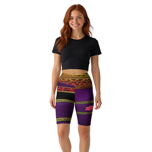 Rema - Athlo Yoga Long Shorts sustainable fashion athleisure includes plus size activewear yoga clothes unique flare leggings shorts dresses one pieces travel wear for ladies