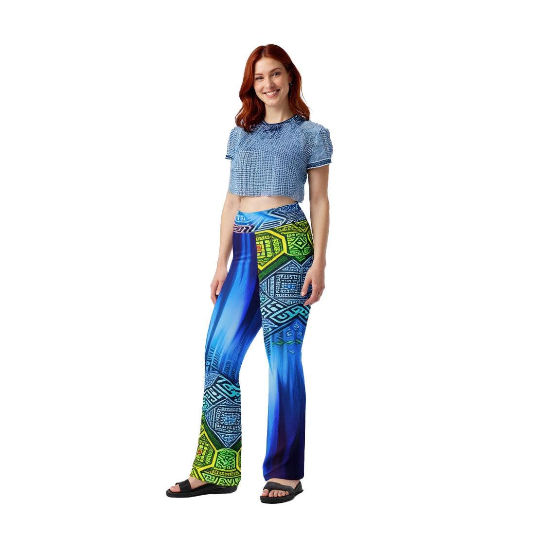 Tiani - Athlo Bell Leggings sustainable fashion athleisure includes plus size activewear yoga clothes unique flare leggings shorts dresses one pieces travel wear for ladies