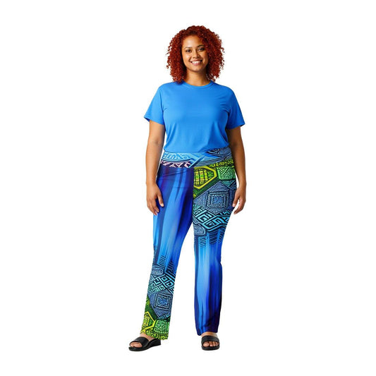 Tiania - Plus Athlo Bell Leggings sustainable fashion athleisure includes plus size activewear yoga clothes unique flare leggings shorts dresses one pieces travel wear for ladies