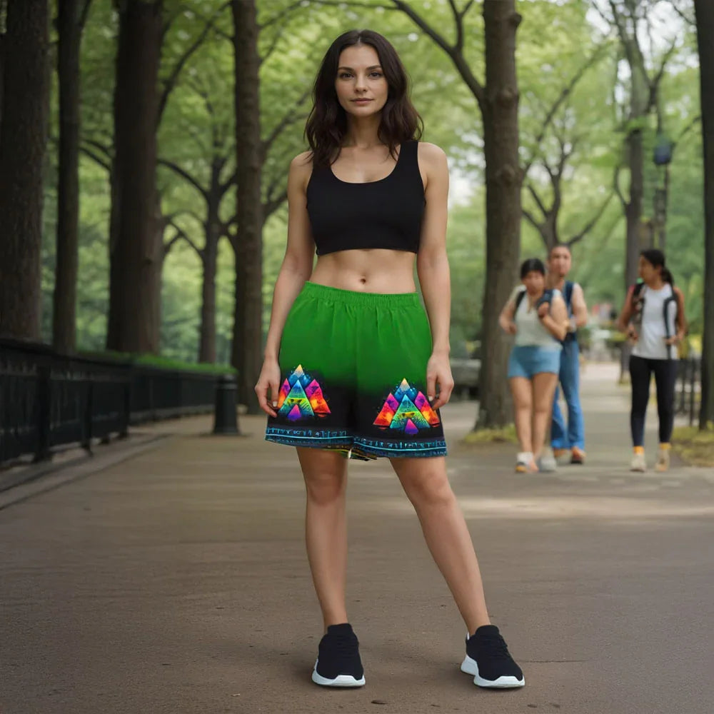 Arez - Athlo Rec Shorts sustainable fashion athleisure includes plus size activewear yoga clothes unique flare leggings shorts dresses one pieces travel wear for ladies
