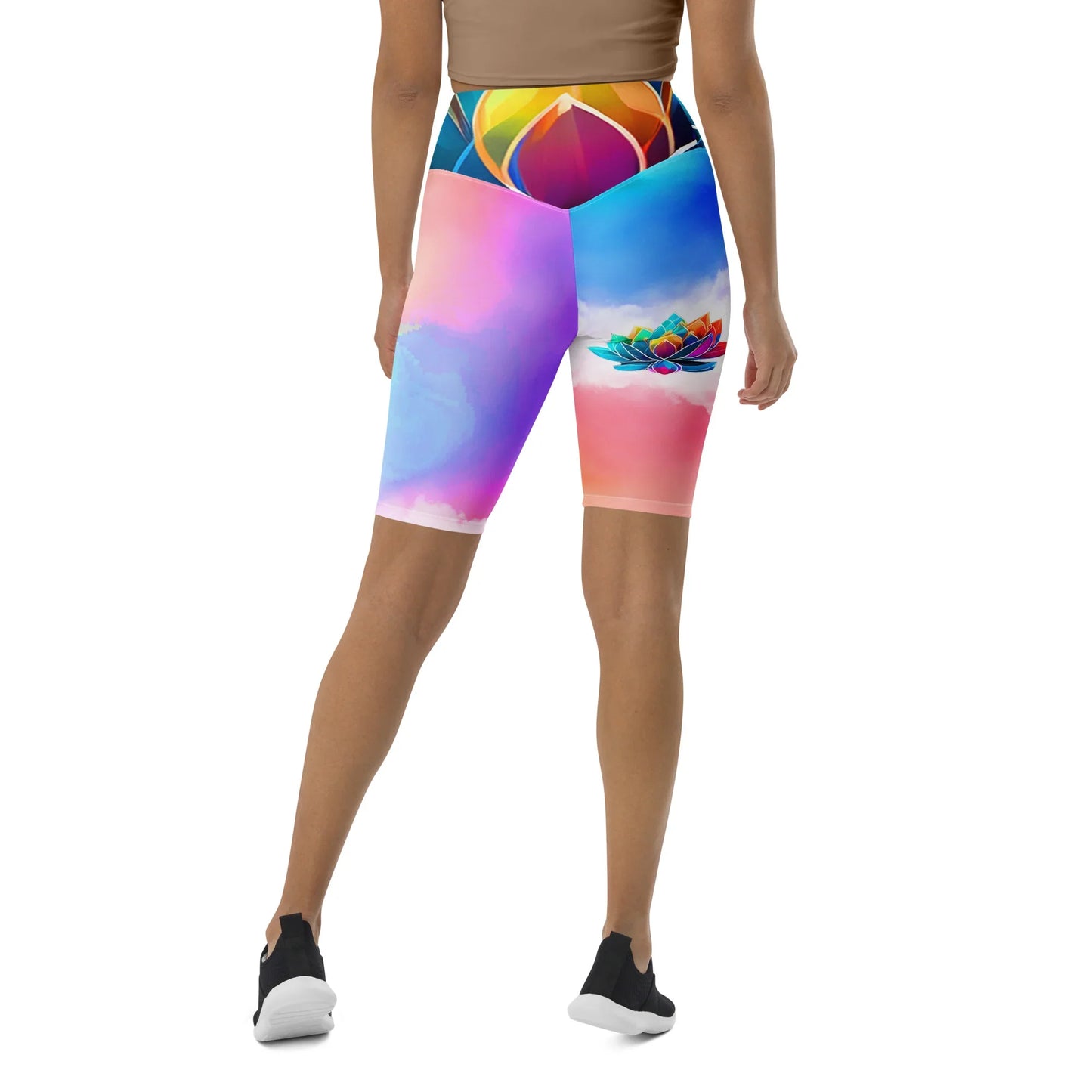 Bilwa - Athlo Yoga Long Shorts sustainable fashion athleisure includes plus size activewear yoga clothes unique flare leggings shorts dresses one pieces travel wear for ladies