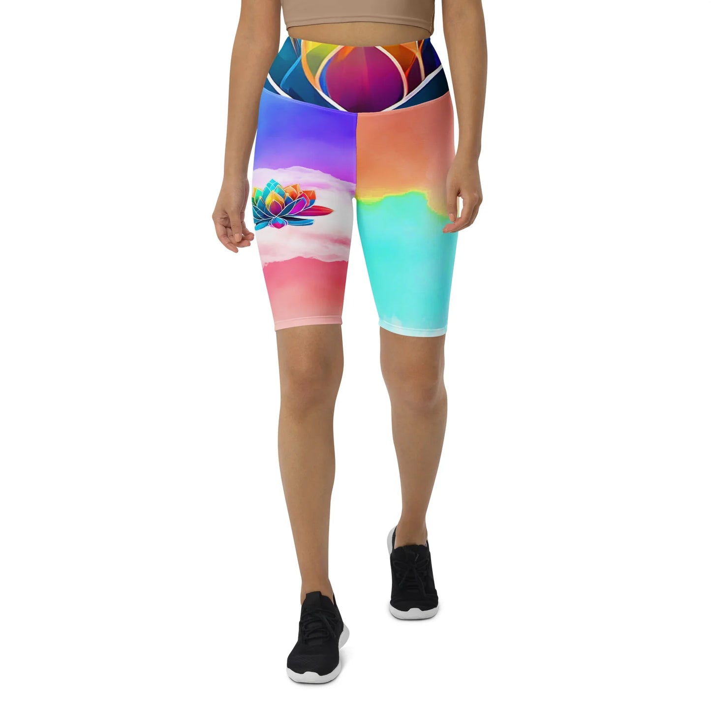 Bilwa - Athlo Yoga Long Shorts sustainable fashion athleisure includes plus size activewear yoga clothes unique flare leggings shorts dresses one pieces travel wear for ladies
