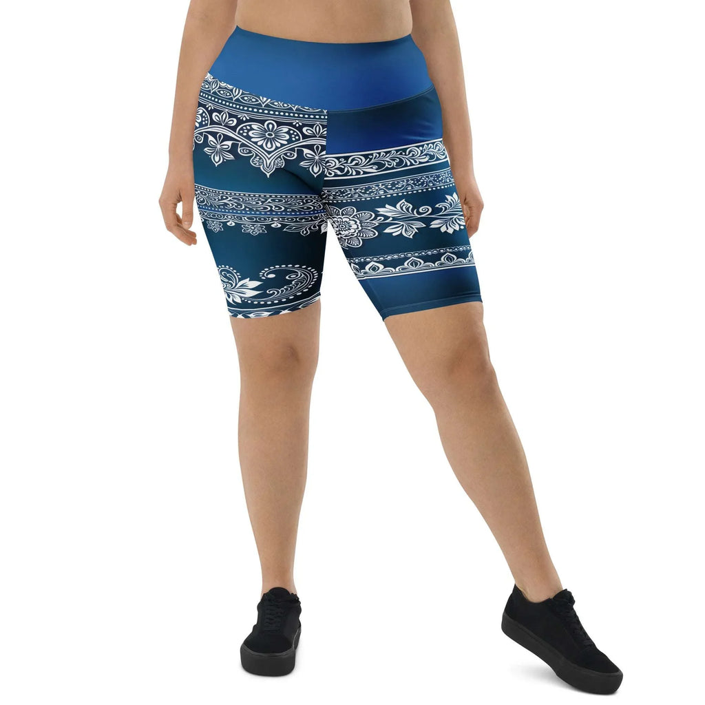 Temar Henna - Plus Athlo Yoga Long Shorts sustainable fashion athleisure includes plus size activewear yoga clothes unique flare leggings shorts dresses one pieces travel wear for ladies