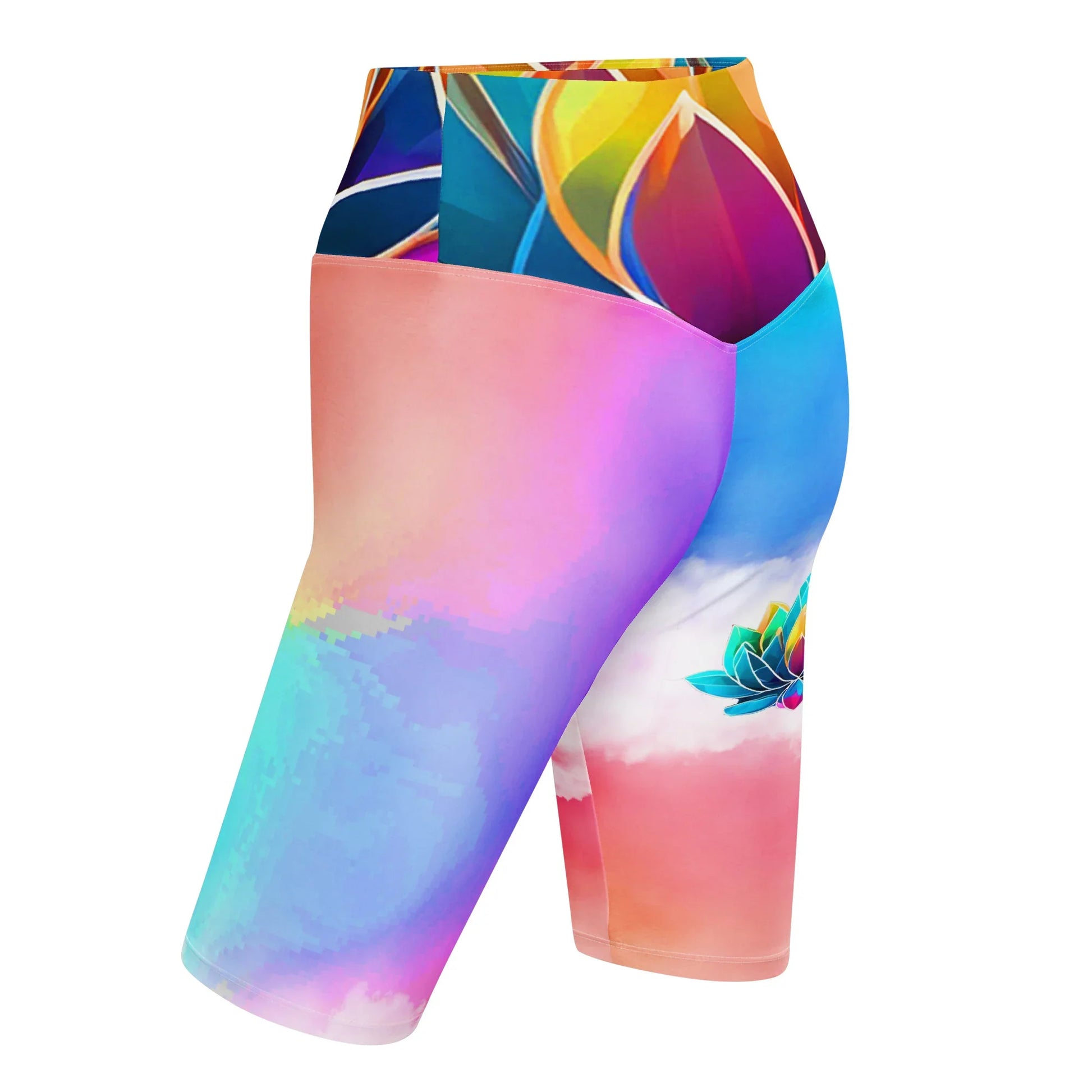 Bilwa - Athlo Yoga Long Shorts sustainable fashion athleisure includes plus size activewear yoga clothes unique flare leggings shorts dresses one pieces travel wear for ladies
