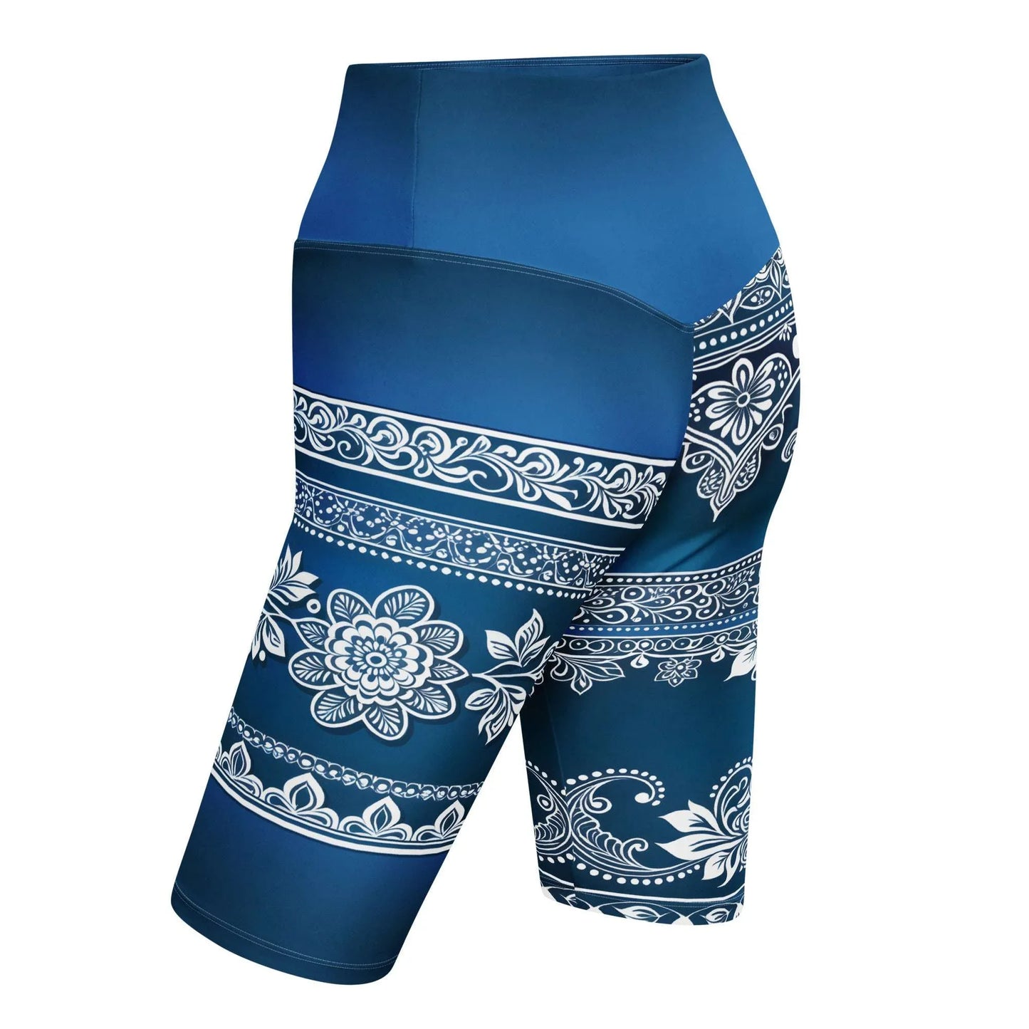 Temar Henna - Athlo Yoga Long Shorts sustainable fashion athleisure includes plus size activewear yoga clothes unique flare leggings shorts dresses one pieces travel wear for ladies