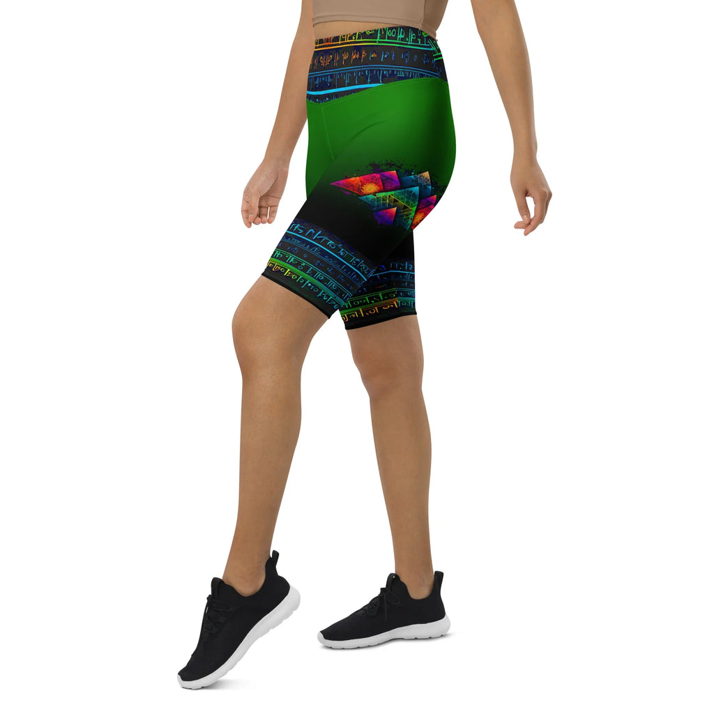 Arez - Athlo Yoga Long Shorts sustainable fashion athleisure includes plus size activewear yoga clothes unique flare leggings shorts dresses one pieces travel wear for ladies