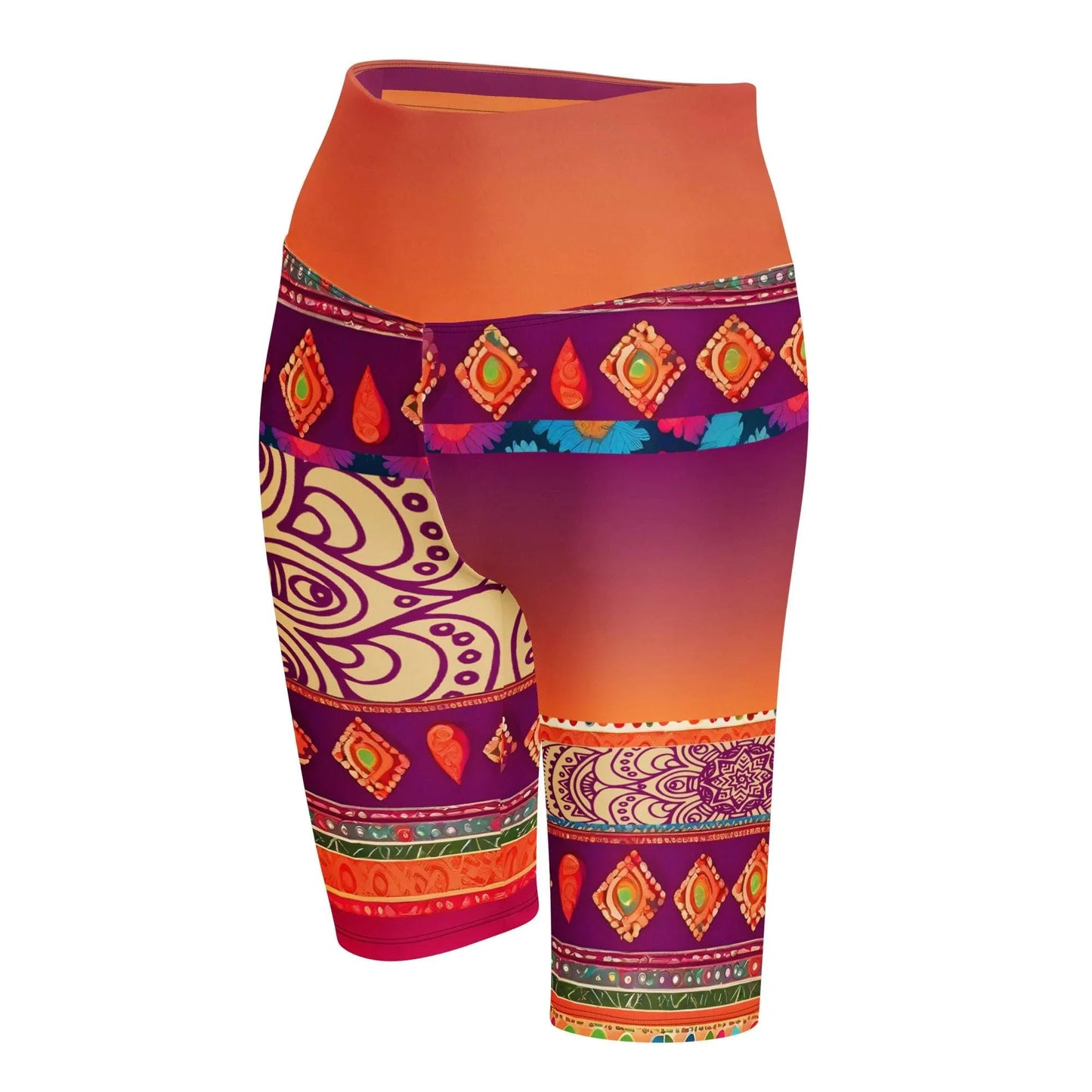 Talla - Plus Athlo Yoga Long Shorts sustainable fashion athleisure includes plus size activewear yoga clothes unique flare leggings shorts dresses one pieces travel wear for ladies