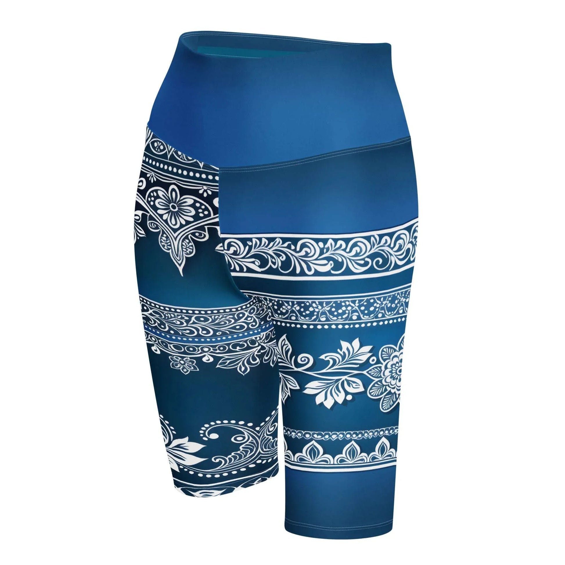 Temar Henna - Plus Athlo Yoga Long Shorts sustainable fashion athleisure includes plus size activewear yoga clothes unique flare leggings shorts dresses one pieces travel wear for ladies