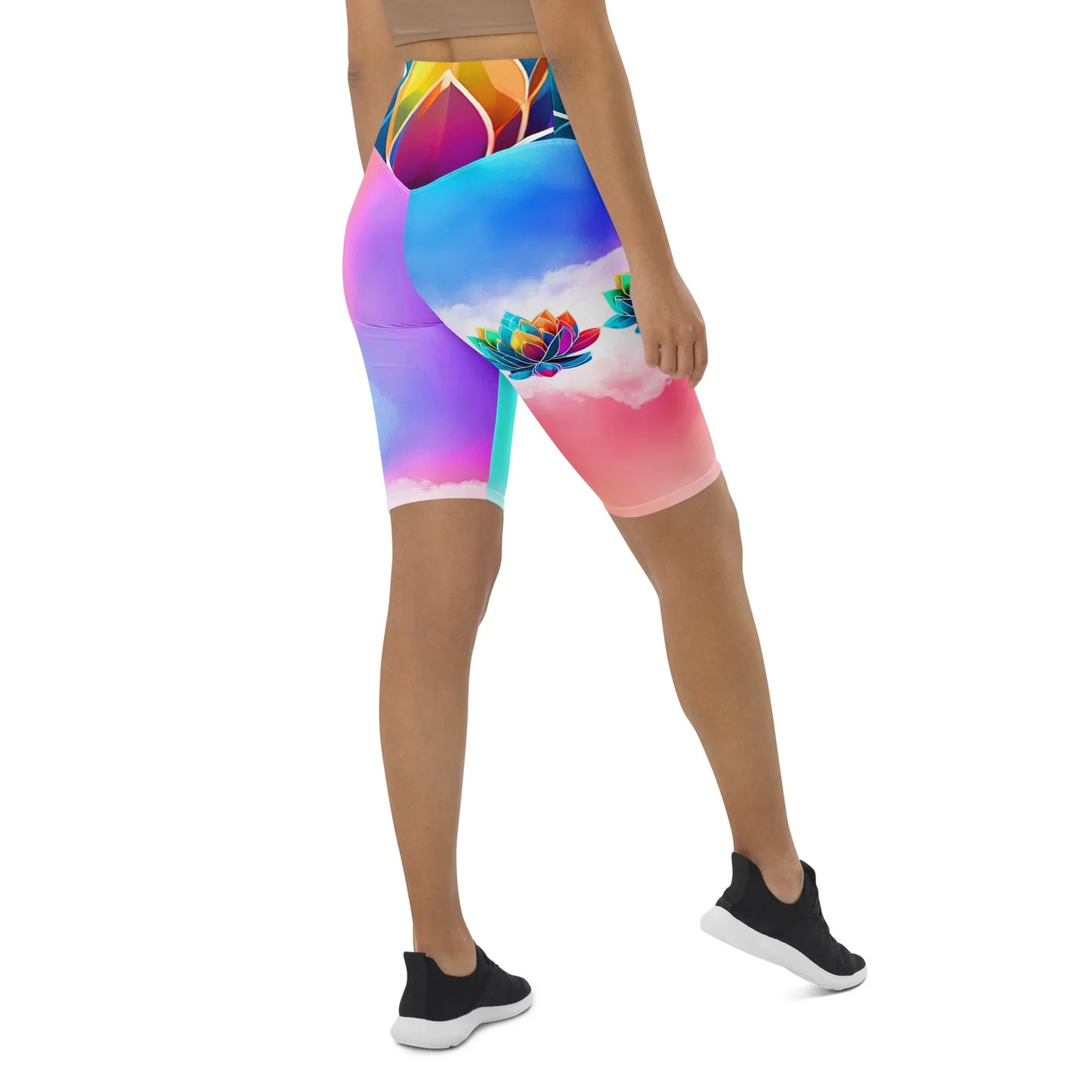 Bilwa - Athlo Yoga Long Shorts sustainable fashion athleisure includes plus size activewear yoga clothes unique flare leggings shorts dresses one pieces travel wear for ladies
