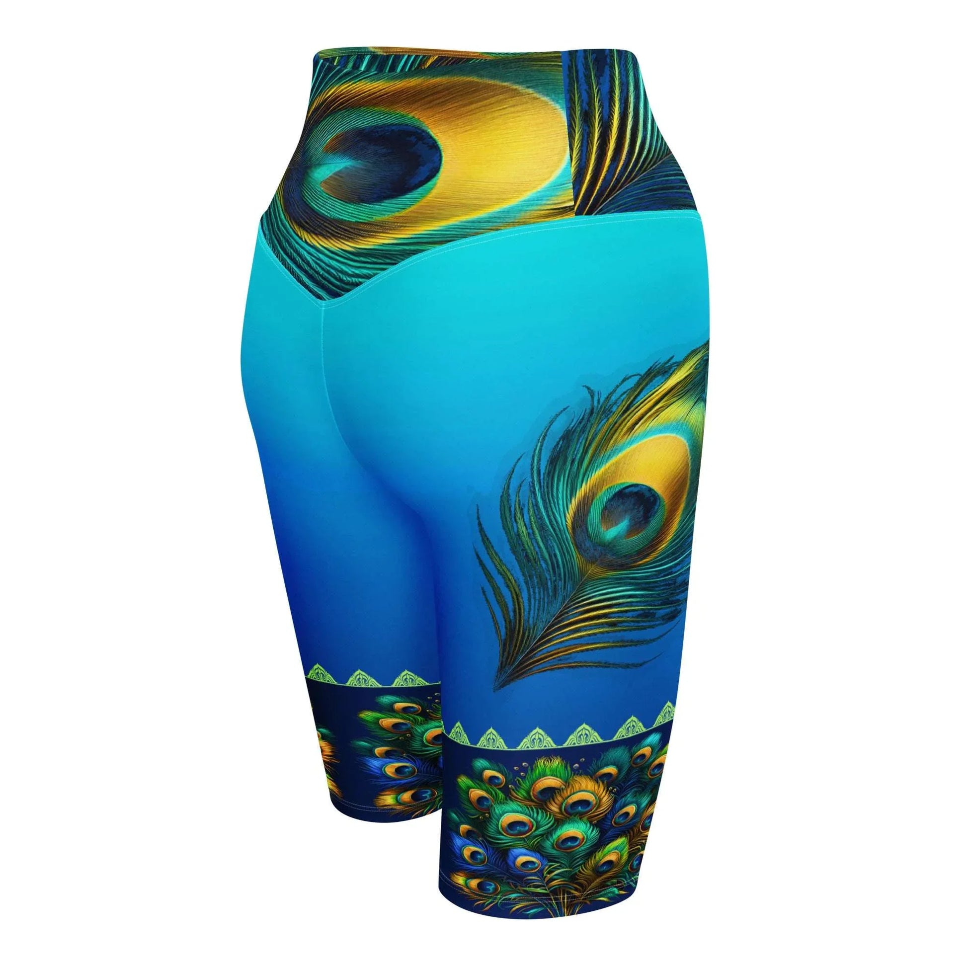 Kavina - Plus Athlo Yoga Long Shorts sustainable fashion athleisure includes plus size activewear yoga clothes unique flare leggings shorts dresses one pieces travel wear for ladies