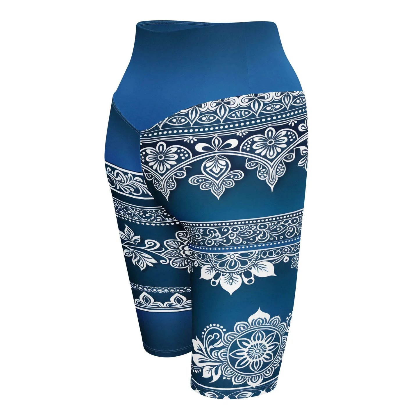Temar Henna - Plus Athlo Yoga Long Shorts sustainable fashion athleisure includes plus size activewear yoga clothes unique flare leggings shorts dresses one pieces travel wear for ladies
