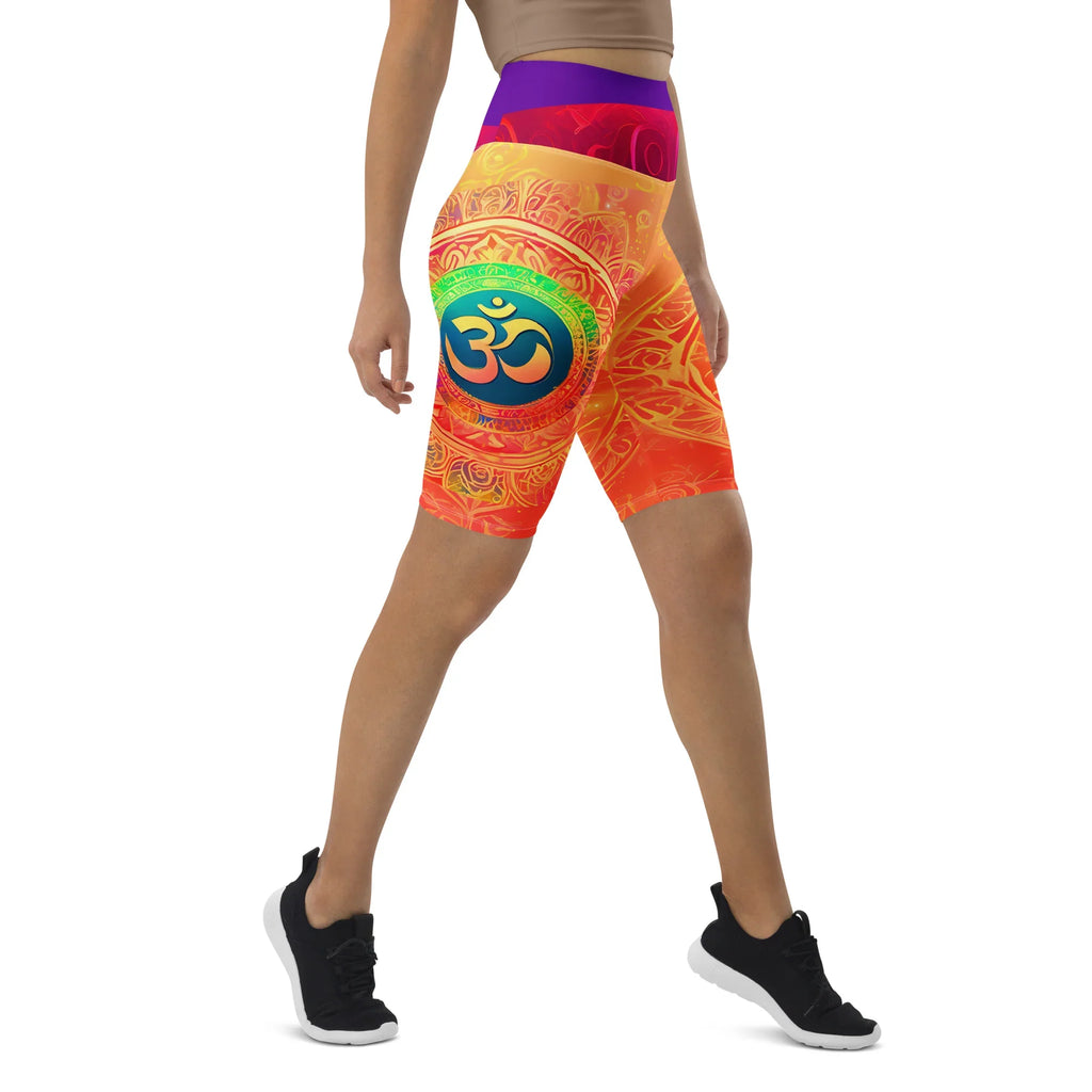 Srinithi - Athlo Yoga Long Shorts sustainable fashion athleisure includes plus size activewear yoga clothes unique flare leggings shorts dresses one pieces travel wear for ladies
