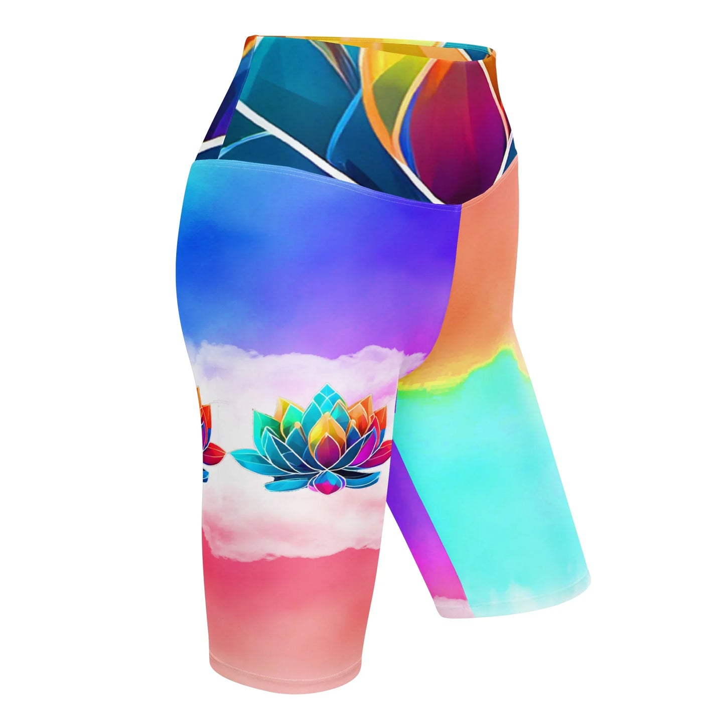 Bilwa - Athlo Yoga Long Shorts sustainable fashion athleisure includes plus size activewear yoga clothes unique flare leggings shorts dresses one pieces travel wear for ladies