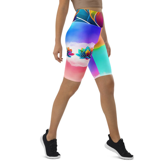 Bilwa - Athlo Yoga Long Shorts sustainable fashion athleisure includes plus size activewear yoga clothes unique flare leggings shorts dresses one pieces travel wear for ladies