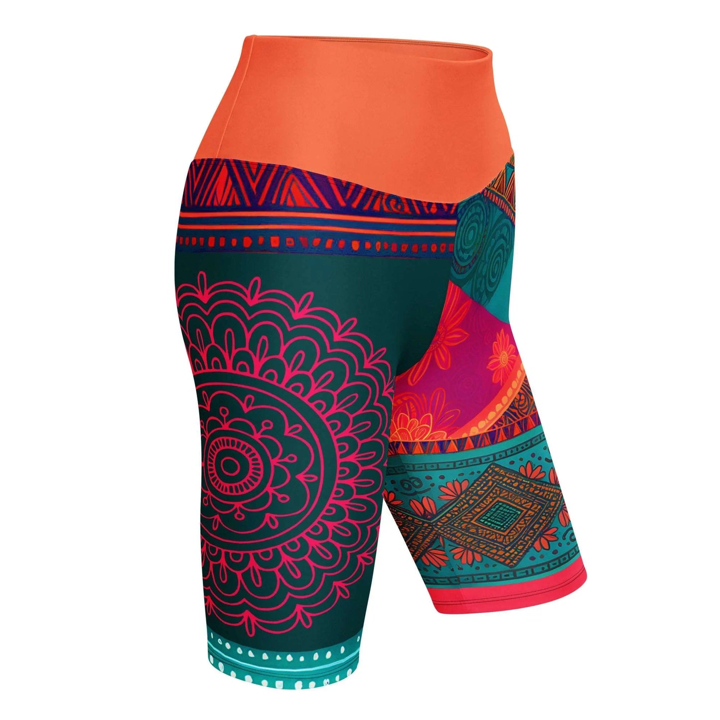 Sita Sari - Athlo Yoga Long Shorts sustainable fashion athleisure includes plus size activewear yoga clothes unique flare leggings shorts dresses one pieces travel wear for ladies