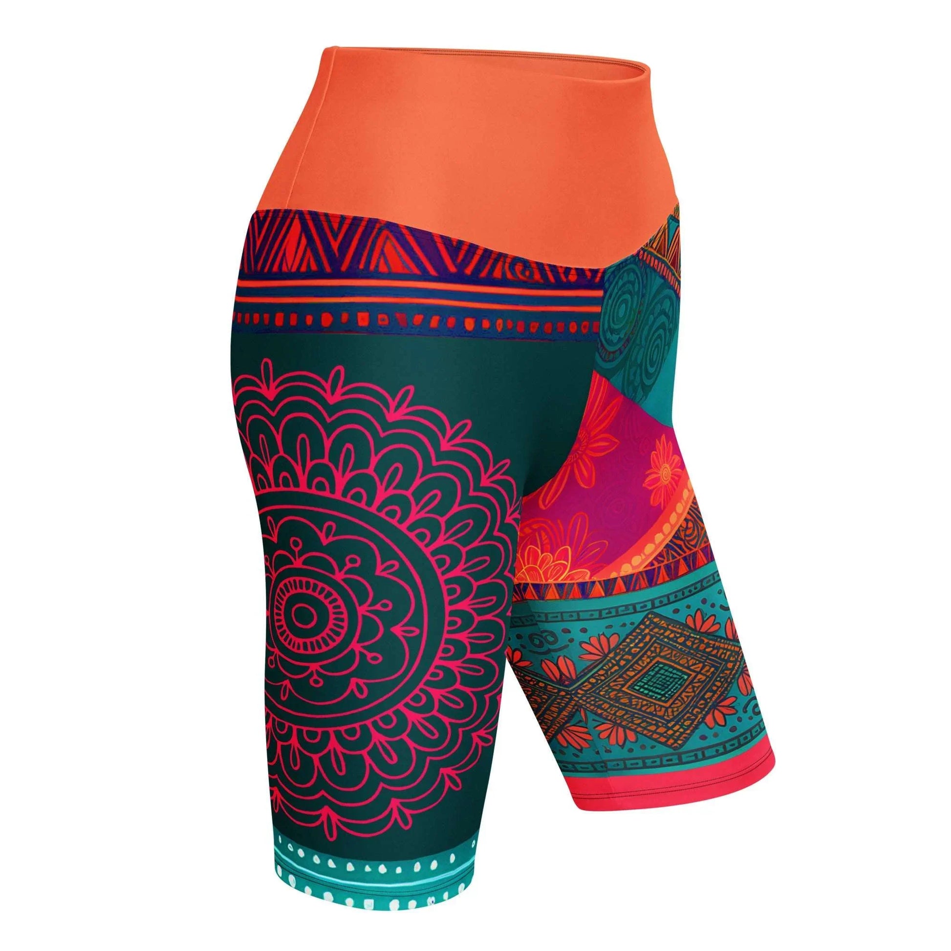 Sita Sari - Athlo Yoga Long Shorts sustainable fashion athleisure includes plus size activewear yoga clothes unique flare leggings shorts dresses one pieces travel wear for ladies