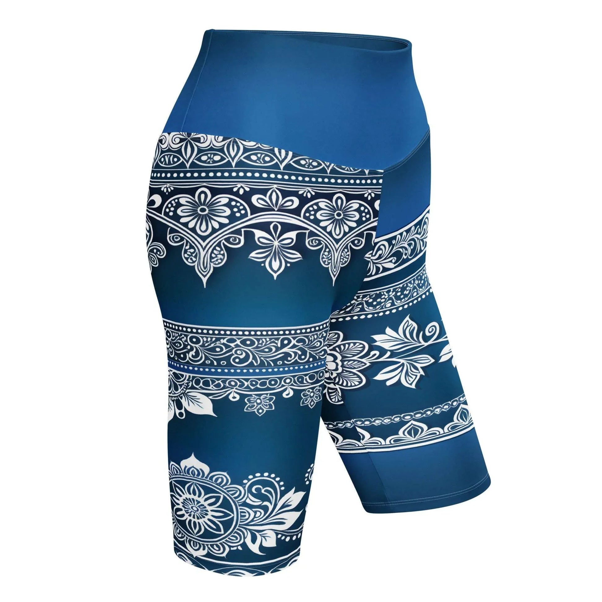 Temar Henna - Athlo Yoga Long Shorts sustainable fashion athleisure includes plus size activewear yoga clothes unique flare leggings shorts dresses one pieces travel wear for ladies