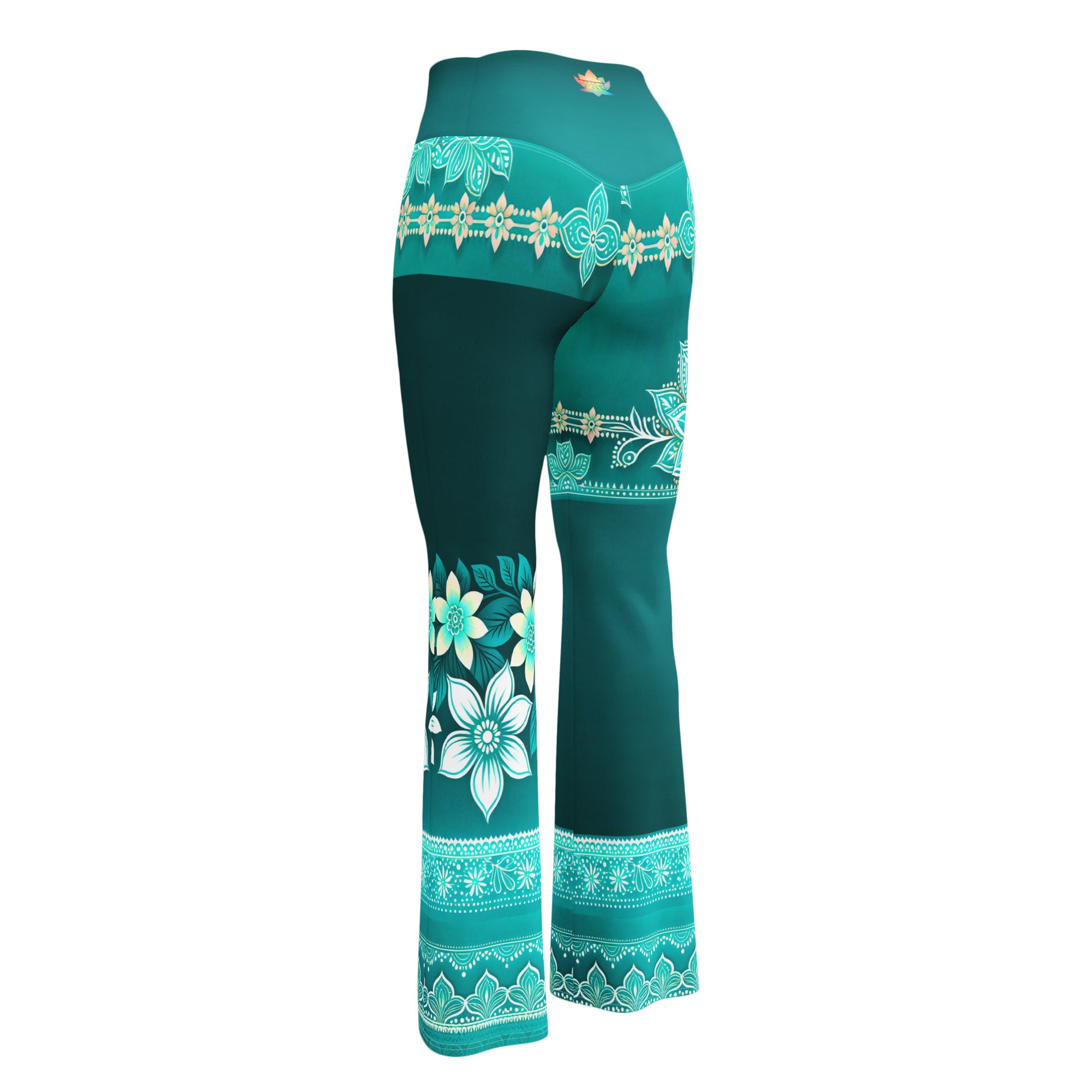 Heeya Henna - Athlo Bell Leggings best workout and yoga pants for women affordable sustainable recycled unique cool funky plus size leggings by Namaste Fashion