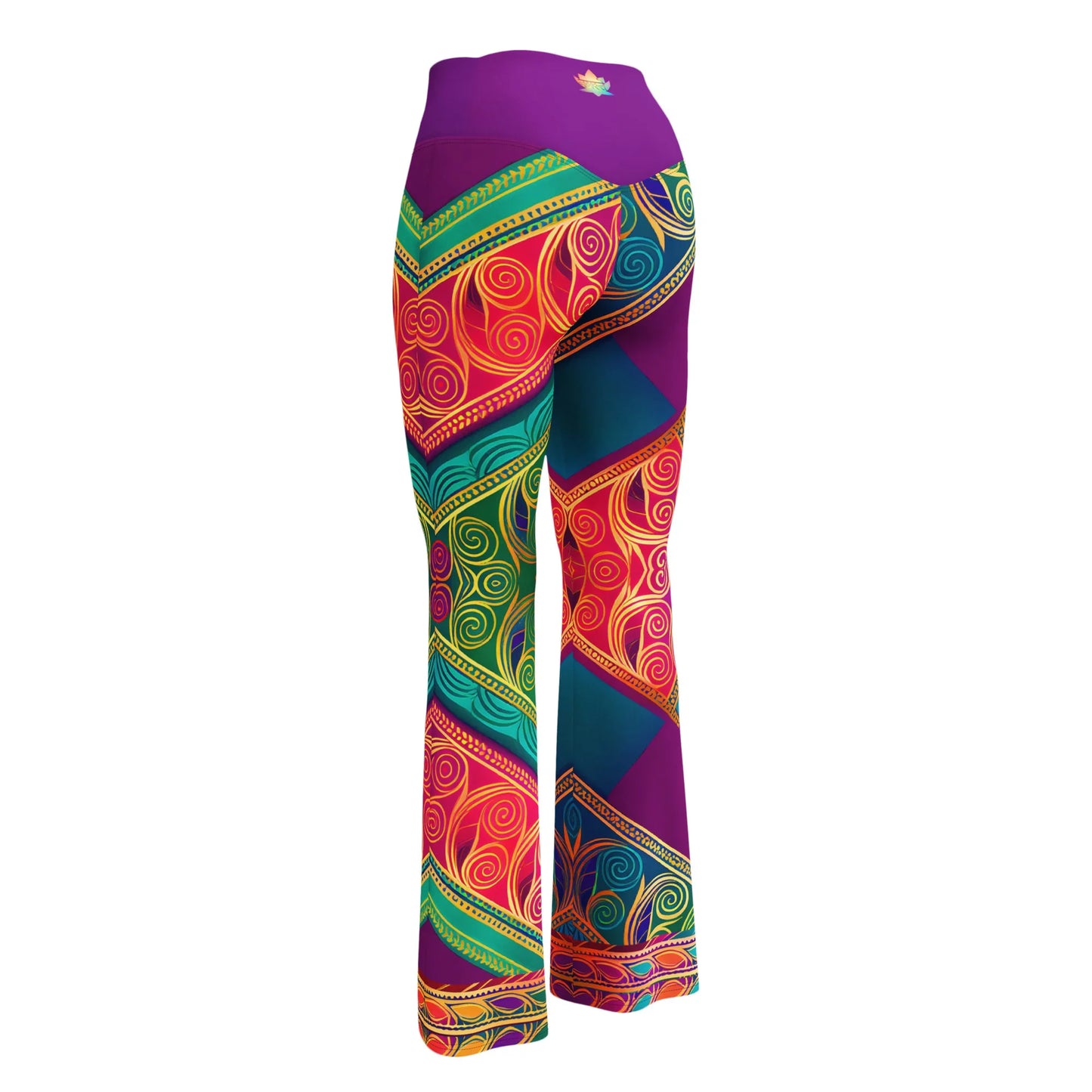 Kasani Sari - Plus Athlo Bell Leggings sustainable fashion athleisure includes plus size activewear yoga clothes unique flare leggings shorts dresses one pieces travel wear for ladies