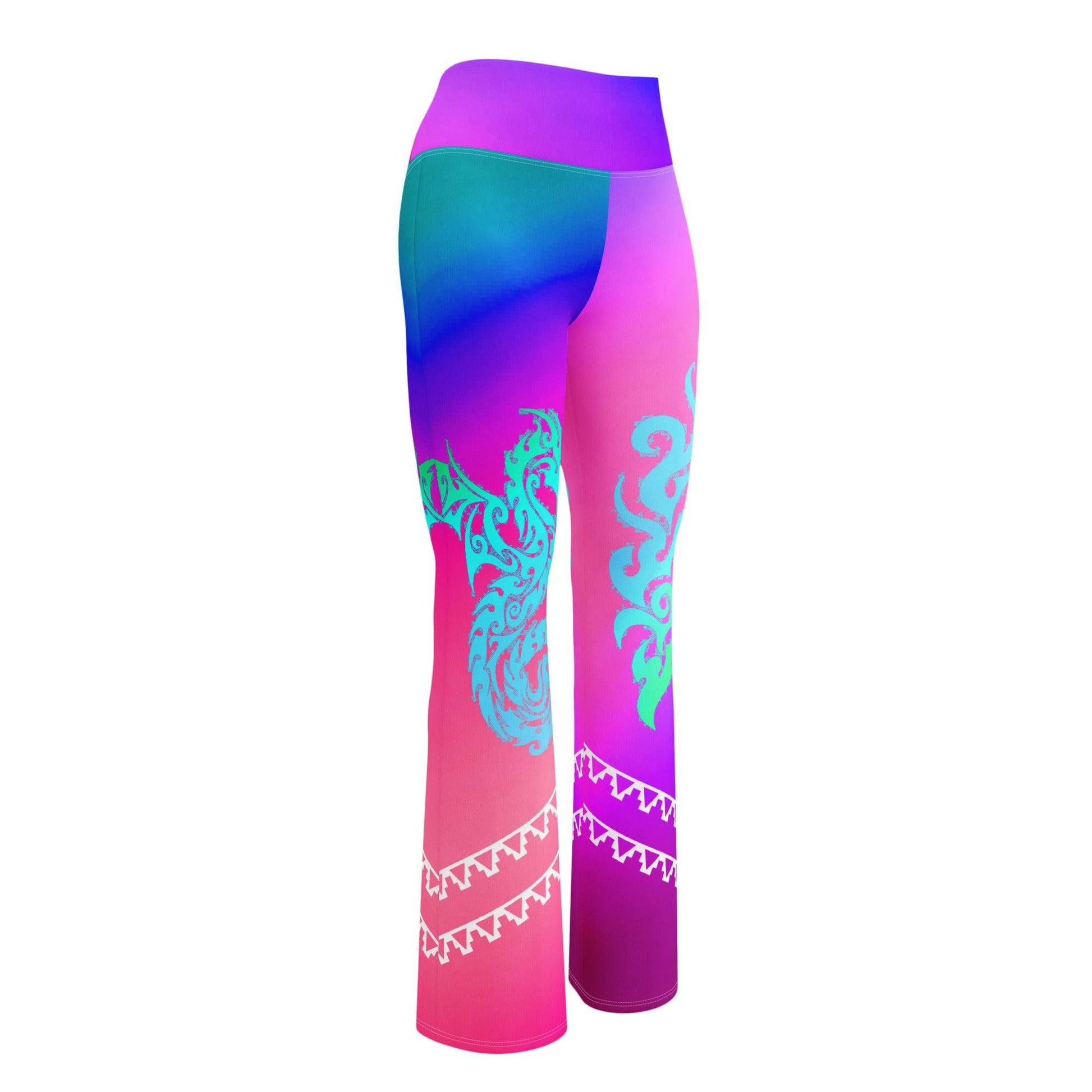 Dragon Desi - Athlo Bell Leggings sustainable fashion athleisure includes plus size activewear yoga clothes unique flare leggings shorts dresses one pieces travel wear for ladies