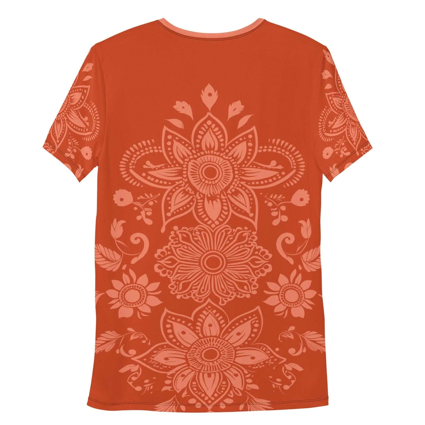 Mix Match - Orange - Athlo Flex Shirt sustainable fashion athleisure includes plus size activewear yoga clothes unique flare leggings shorts dresses one pieces travel wear for ladies