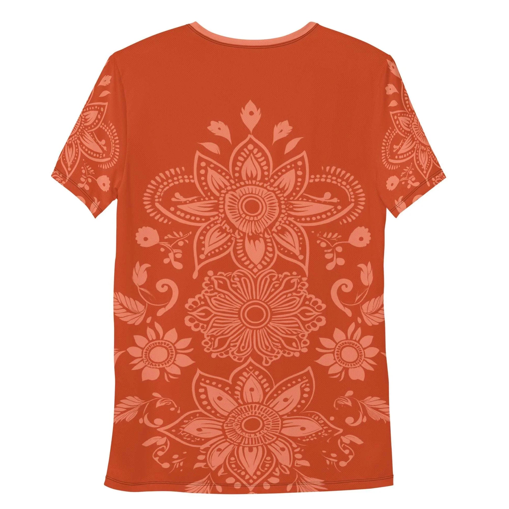Mix Match - Orange - Athlo Flex Shirt sustainable fashion athleisure includes plus size activewear yoga clothes unique flare leggings shorts dresses one pieces travel wear for ladies