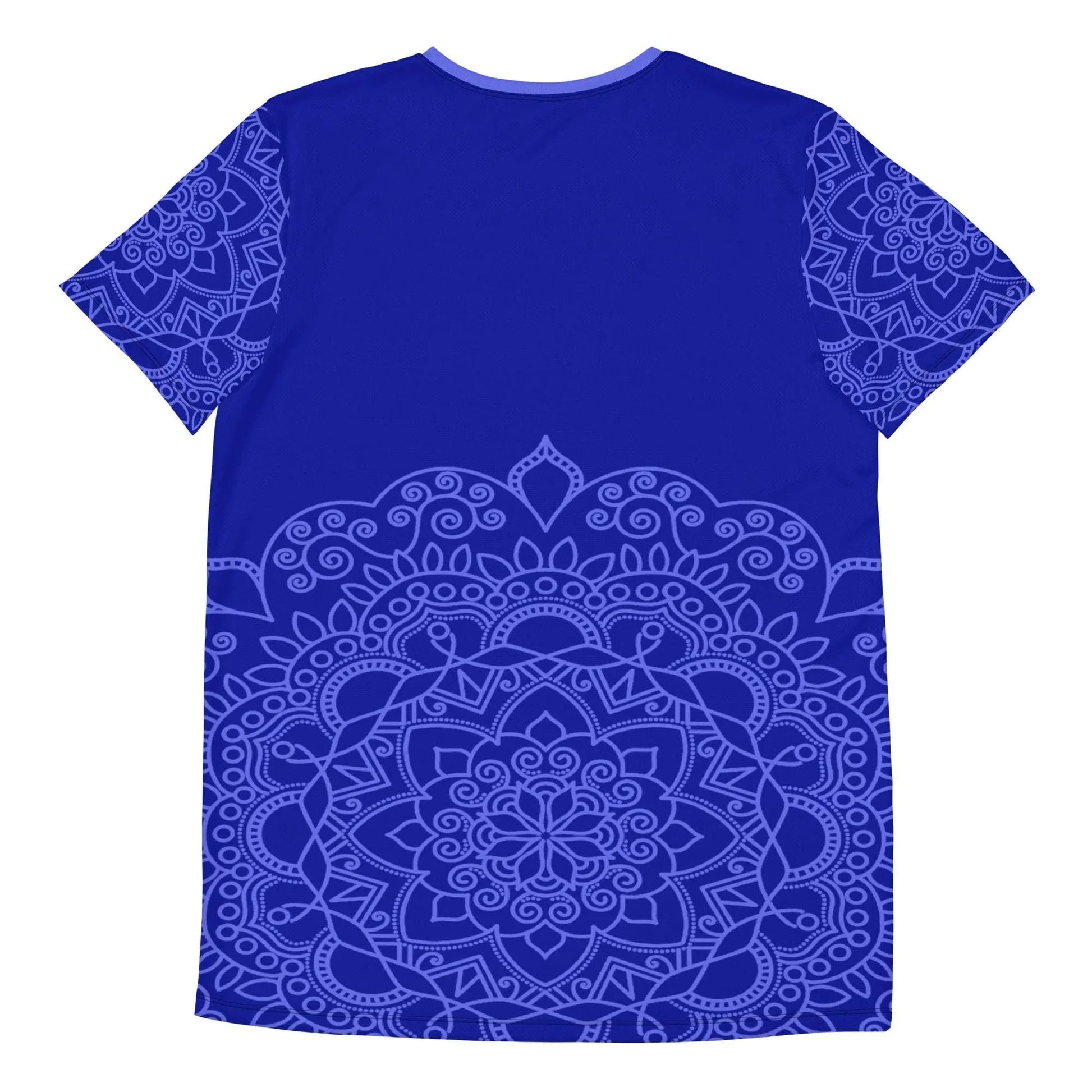 Mix Match - Blue - Plus Athlo Flex Shirt sustainable fashion athleisure includes plus size activewear yoga clothes unique flare leggings shorts dresses one pieces travel wear for ladies