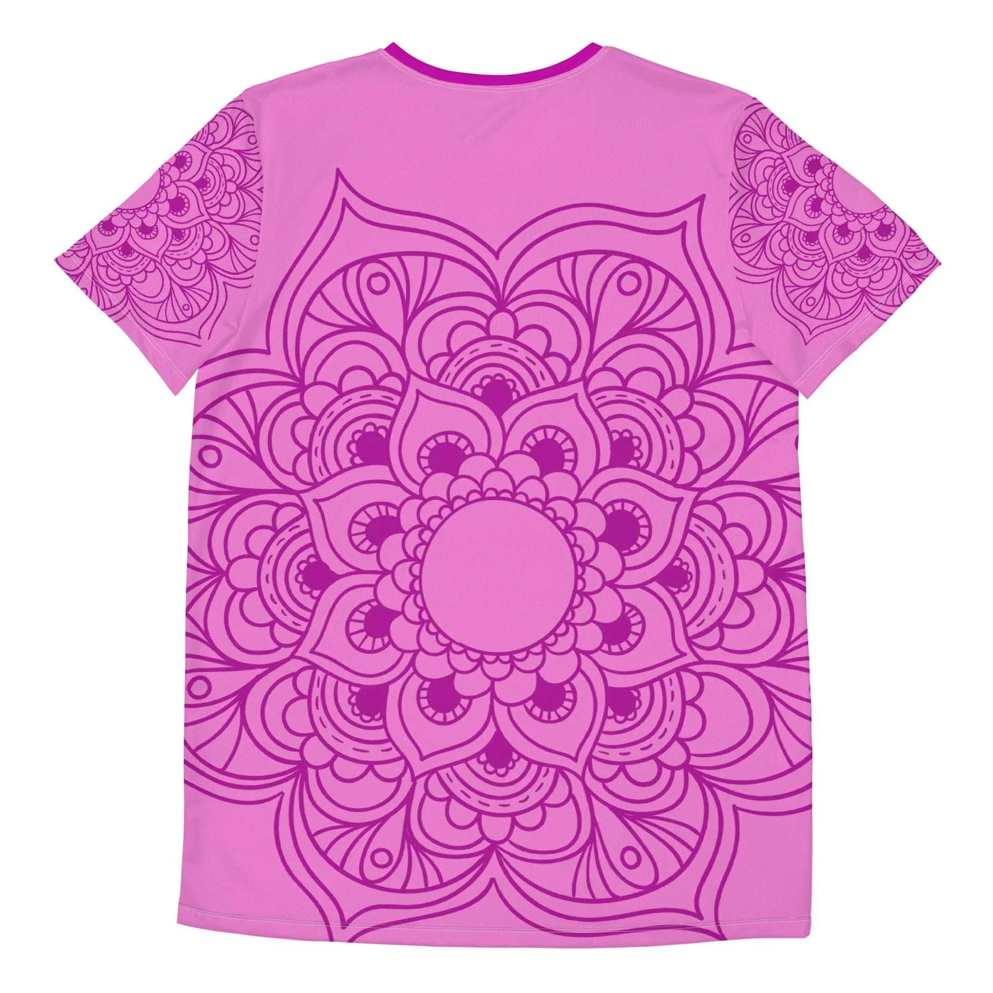 Mix Match - Pink - Plus Athlo Flex Shirt sustainable fashion athleisure includes plus size activewear yoga clothes unique flare leggings shorts dresses one pieces travel wear for ladies