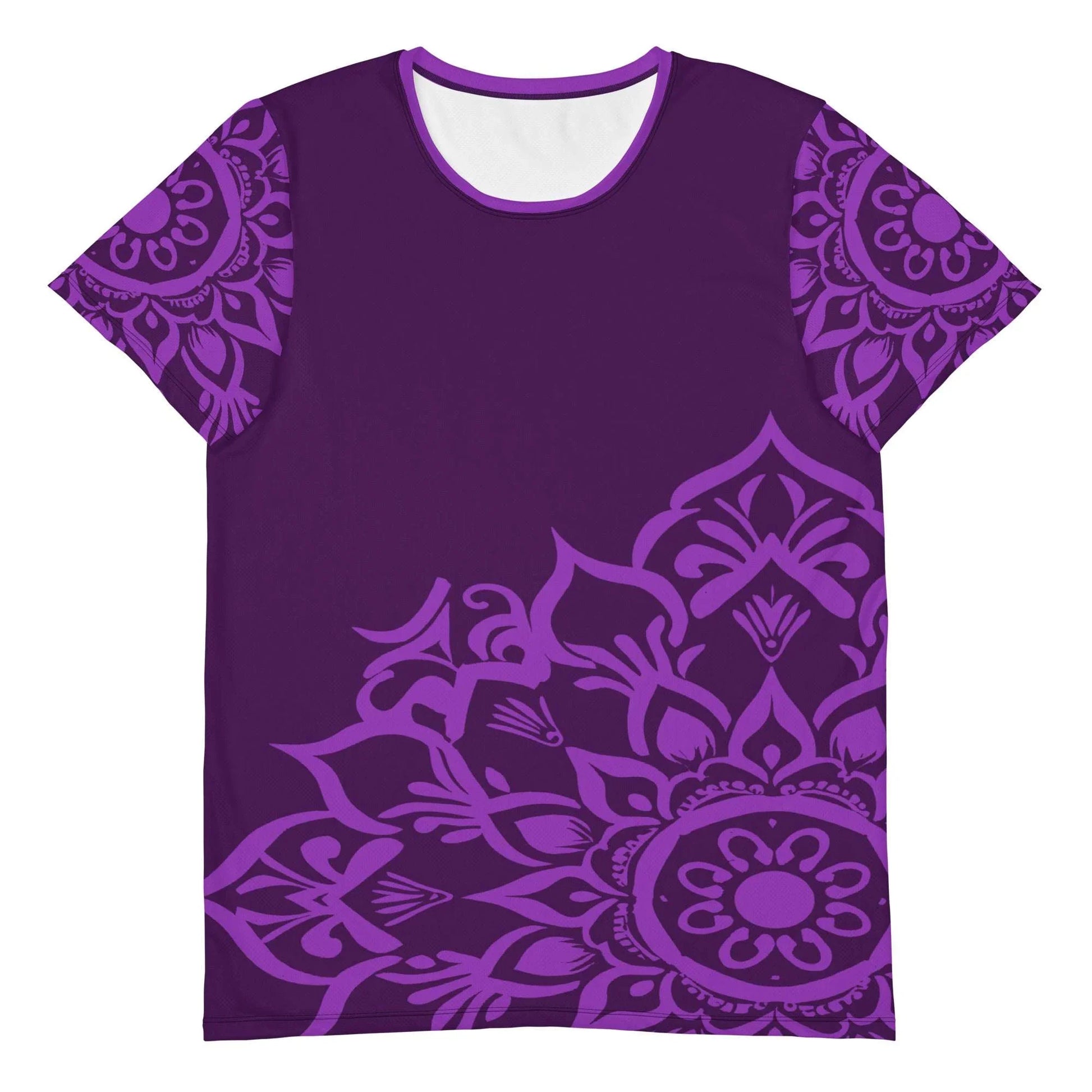Mix Match - Purple - Plus Athlo Flex Shirt sustainable fashion athleisure includes plus size activewear yoga clothes unique flare leggings shorts dresses one pieces travel wear for ladies