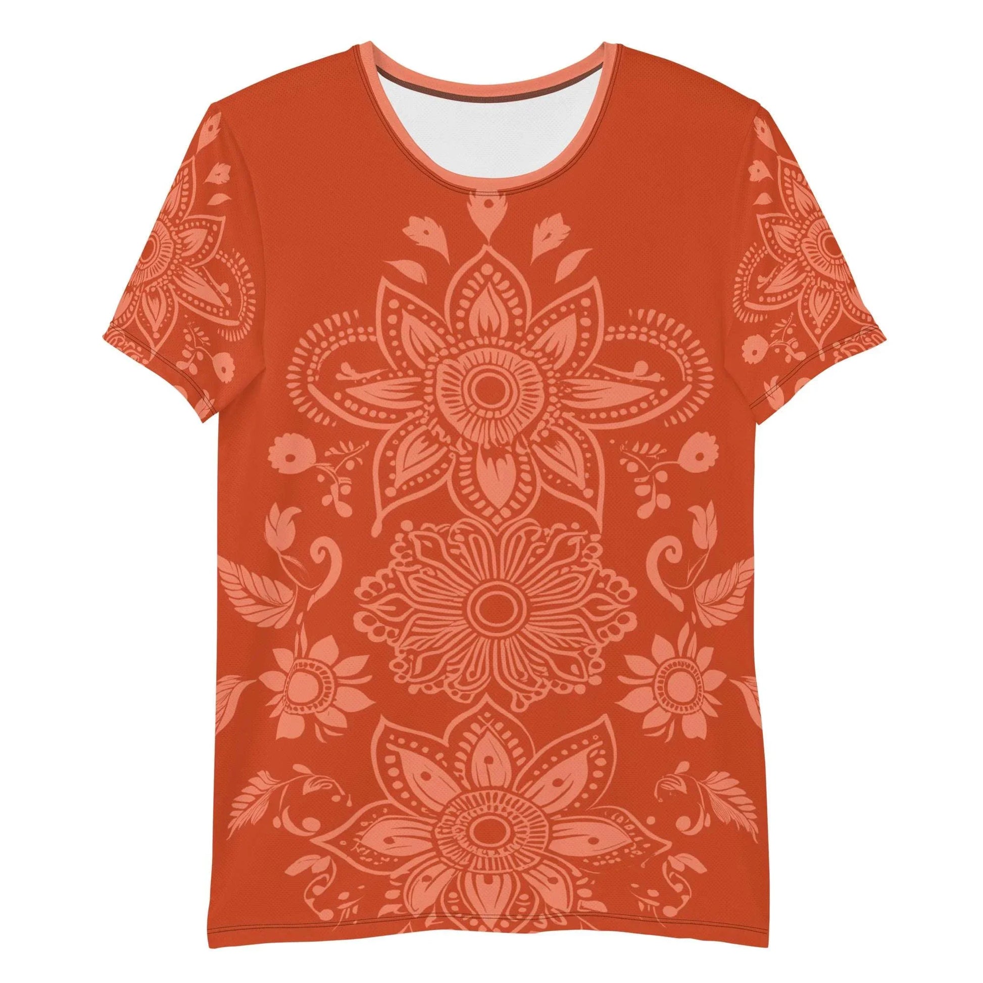 Mix Match - Orange - Athlo Flex Shirt sustainable fashion athleisure includes plus size activewear yoga clothes unique flare leggings shorts dresses one pieces travel wear for ladies